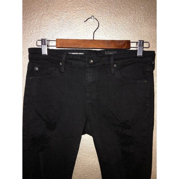 AG Adriano Goldschmied Edgy The Legging Super Skinny Ankle Distressed Jeans - Picture 2 of 15